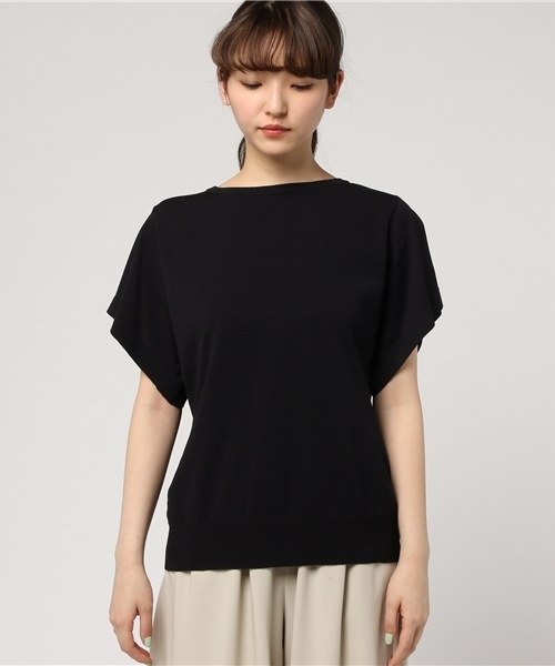 FIGARO Paris(フィガロパリ)の「LOREL 半袖プルオーバー◆(ニット/セーター・レディース・ブラック/ホワイト/ピンク・FREE)」の19枚目の写真