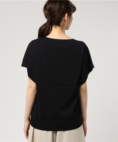 FIGARO Paris(フィガロパリ)の「LOREL 半袖プルオーバー◆(ニット/セーター・レディース・ブラック/ホワイト/ピンク・FREE)」の21枚目の写真