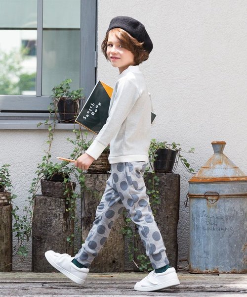 BREEZE（ブリーズ）の「ネット限定 ソフトパイルカットパンツ 9.5分丈_裏起毛（その他パンツ・キッズ・ネイビー/グレー/カモフラージュ・110/130/140/95/100/120/80/90）」の21枚目の写真