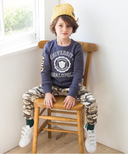 BREEZE（ブリーズ）の「ネット限定 ソフトパイルカットパンツ 9.5分丈_裏起毛（その他パンツ・キッズ・ネイビー/グレー/カモフラージュ・110/130/140/95/100/120/80/90）」の22枚目の写真