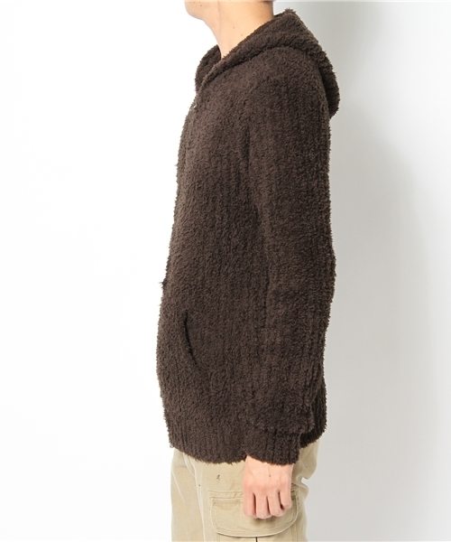 BAREFOOT DREAMS(ベアフットドリームズ)の「544 CozyChic Men's Ribbed Hoodie(パーカー・メンズ・チャコールグレー/ダークブラウン/ブルー/ブルー系その他/ブラック・SMALL/MEDIUM/LARGE/X-LARGE)」の6枚目の写真