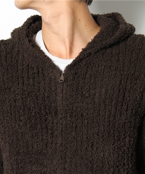 BAREFOOT DREAMS(ベアフットドリームズ)の「544 CozyChic Men's Ribbed Hoodie(パーカー・メンズ・チャコールグレー/ダークブラウン/ブルー/ブルー系その他/ブラック・SMALL/MEDIUM/LARGE/X-LARGE)」の9枚目の写真