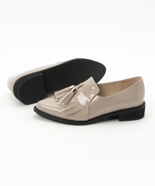 ORiental TRaffic（オリエンタルトラフィック）の「SPECIAL PRICE★ダブルフリンジシューズ★7310（パンプス・レディース・ネイビー/ブラック/ベージュ・40/41/39/35/37/34/36/38/42/33/43）」の4枚目の写真