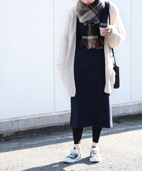 reca（レカ）の「スウェットロング丈ワンピース（ワンピース・レディース・ブラック/ネイビー/ダークグレー/ボルドー/オレンジ/ブルー系その他/ライトグレー/ホワイト系その他・M/L）」の18枚目の写真