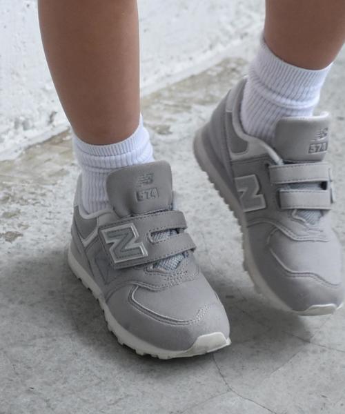 NEW BALANCE（ニューバランス）の「別注 NEW BALANCE(ニューバランス) ML574 14cm-22.5cm（スニーカー・キッズ・グレー・22.5cm/15cm/14cm/15.5cm/17cm/16.5cm/14.5cm/22cm/21.5cm/19cm/19.5cm/18.5cm/16cm/20.5cm/21cm/20cm/18cm/17.5cm）」の4枚目の写真