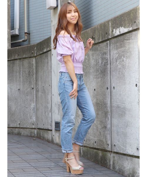 dazzlin(ダズリン)の「ORGINAL BOYS DENIM(デニムパンツ・レディース・ブルー/ライトブルー・23inch/24inch/25inch/26inch)」の9枚目の写真