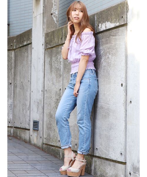 dazzlin(ダズリン)の「ORGINAL BOYS DENIM(デニムパンツ・レディース・ブルー/ライトブルー・23inch/24inch/25inch/26inch)」の10枚目の写真