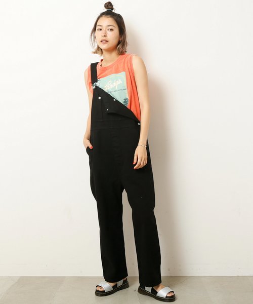 DOUBLE NAME（ダブルネーム）の「カツラギオーバーオール（サロペット/オーバーオール・レディース・ブラック/ベージュ/グリーン/キナリ・FREE）」の3枚目の写真