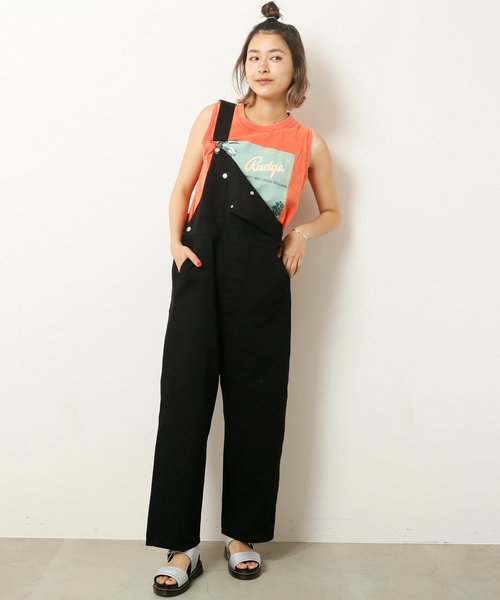 DOUBLE NAME（ダブルネーム）の「カツラギオーバーオール（サロペット/オーバーオール・レディース・ブラック/ベージュ/グリーン/キナリ・FREE）」の5枚目の写真