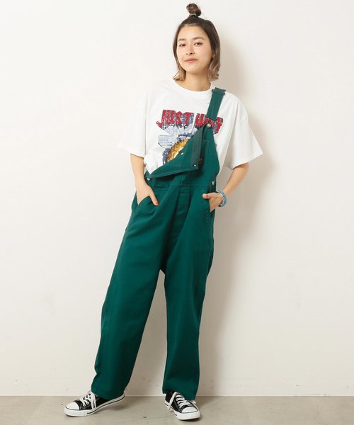 DOUBLE NAME（ダブルネーム）の「カツラギオーバーオール（サロペット/オーバーオール・レディース・ブラック/ベージュ/グリーン/キナリ・FREE）」の6枚目の写真