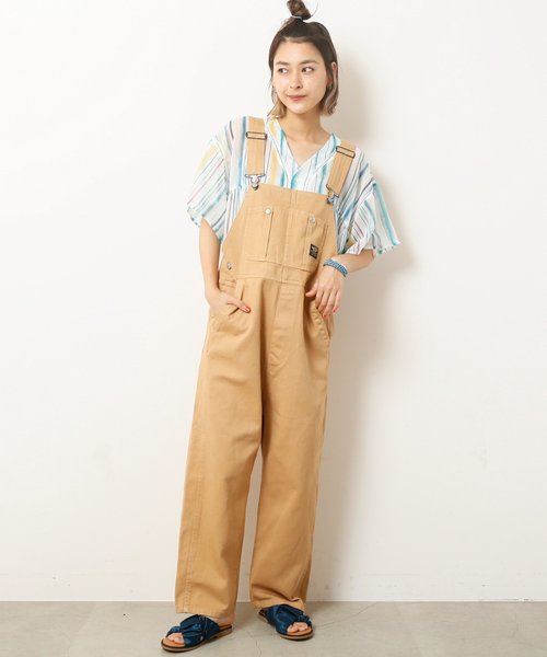DOUBLE NAME（ダブルネーム）の「カツラギオーバーオール（サロペット/オーバーオール・レディース・ブラック/ベージュ/グリーン/キナリ・FREE）」の8枚目の写真