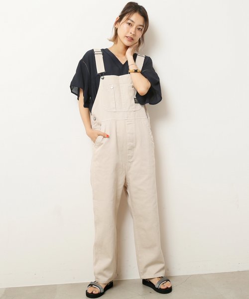 DOUBLE NAME（ダブルネーム）の「カツラギオーバーオール（サロペット/オーバーオール・レディース・ブラック/ベージュ/グリーン/キナリ・FREE）」の19枚目の写真
