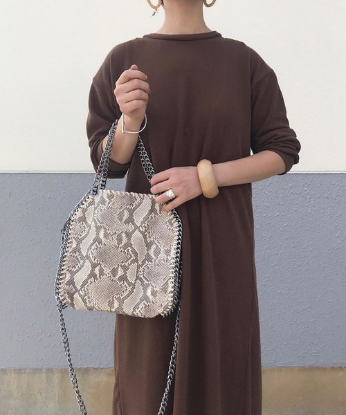 shopnikoniko（ショップニコニコ）の「2wayチェーンショルダーバッグ（ショルダーバッグ・レディース・ブラック/シルバー/チェック/シルバー系その他/ホワイト/パイソン/アイボリー・フリー）」の10枚目の写真