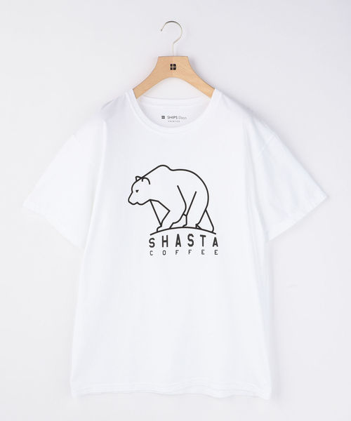 SHIPS Days(シップスデイズ)の「SHIPS Days:FICTION SHOP TEE(Tシャツ/カットソー・メンズ・ホワイト系その他/チャコールグレー/ブルー・SMALL/MEDIUM/LARGE)」の2枚目の写真