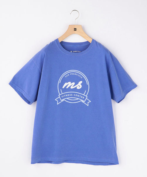 SHIPS Days(シップスデイズ)の「SHIPS Days:FICTION SHOP TEE(Tシャツ/カットソー・メンズ・ホワイト系その他/チャコールグレー/ブルー・SMALL/MEDIUM/LARGE)」の3枚目の写真