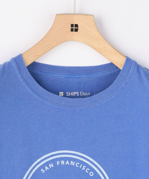 SHIPS Days(シップスデイズ)の「SHIPS Days:FICTION SHOP TEE(Tシャツ/カットソー・メンズ・ホワイト系その他/チャコールグレー/ブルー・SMALL/MEDIUM/LARGE)」の5枚目の写真