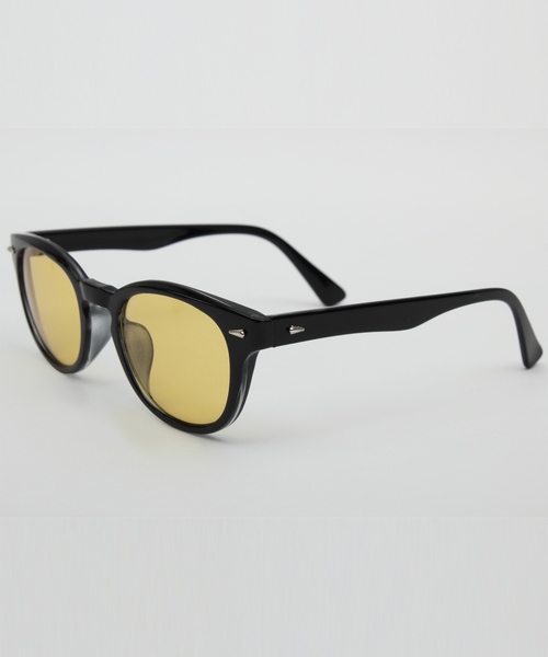 ８(eight)（エイト）の「ウェリントン サングラス 伊達メガネ 専用ケース付き（サングラス・メンズ・ライトグレー/ライトブラウン/レッド/マスタード/グレー系その他/ブラック系その他/ブラック系その他2・FREE）」の6枚目の写真