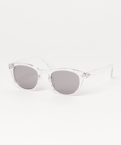 ８(eight)（エイト）の「ウェリントン サングラス 伊達メガネ 専用ケース付き（サングラス・メンズ・ライトグレー/ライトブラウン/レッド/マスタード/グレー系その他/ブラック系その他/ブラック系その他2・FREE）」の4枚目の写真