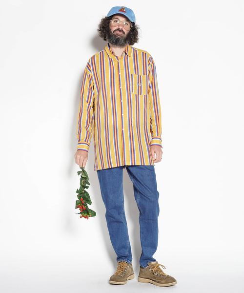 ALDIES(アールディーズ)の「Zombie Long Shirt / ゾンビロングシャツ(シャツ/ブラウス・メンズ・ライトブルー/ネイビー/イエロー・SMALL/MEDIUM/LARGE)」の3枚目の写真