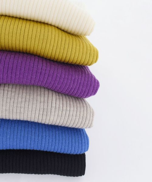 SHIPS（シップス）の「ウールリブプルオーバー◇（ニット/セーター・レディース・ブラック/ベージュ/パープル/イエロー/オフホワイト/ブルー/ピンク・ONE SIZE）」の18枚目の写真