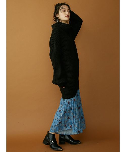 MURUA(ムルーア)の「オフタートルミニワンピース(ワンピース・レディース・ブラック/オレンジ/その他1・FREE)」の7枚目の写真