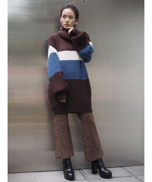 MURUA(ムルーア)の「オフタートルミニワンピース(ワンピース・レディース・ブラック/オレンジ/その他1・FREE)」の12枚目の写真