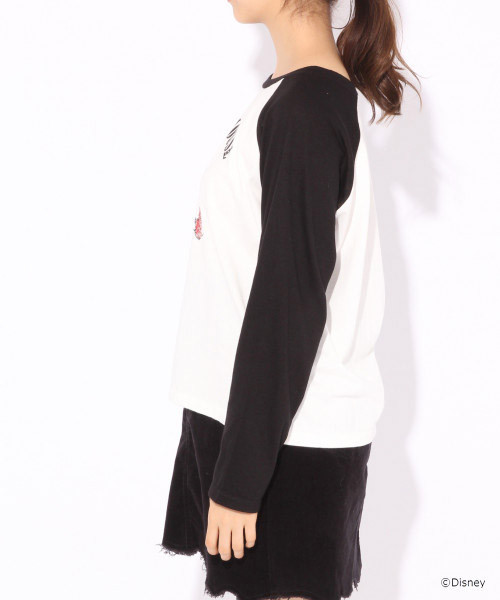 Heather（ヘザー）の「ディズニーキャラクターラグラン　809986（Tシャツ/カットソー・レディース・ブラック/グリーン/レッド・FREE）」の7枚目の写真