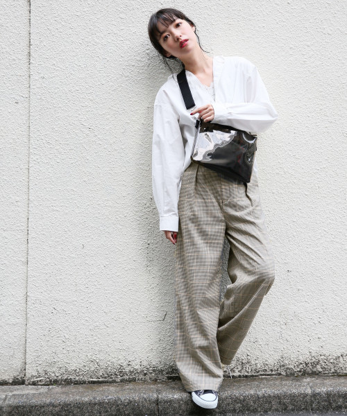 LOWRYS FARM（ローリーズファーム）の「ＴＲキモウワイドパンツ　811477（その他パンツ・レディース・ブラウン/グレー/グリーン/アイボリー/ブラック・SMALL/MEDIUM/LARGE）」の6枚目の写真