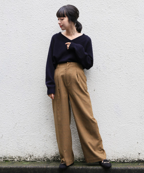 LOWRYS FARM（ローリーズファーム）の「ＴＲキモウワイドパンツ　811477（その他パンツ・レディース・ブラウン/グレー/グリーン/アイボリー/ブラック・SMALL/MEDIUM/LARGE）」の17枚目の写真