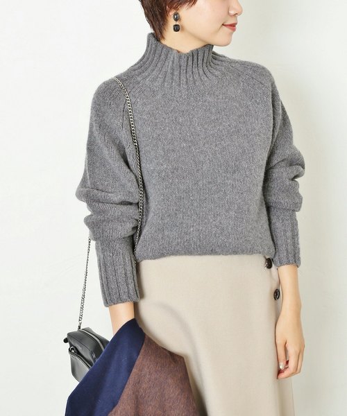 セール】AQUAローゲージハイネックプルオーバー◇（ニット/セーター