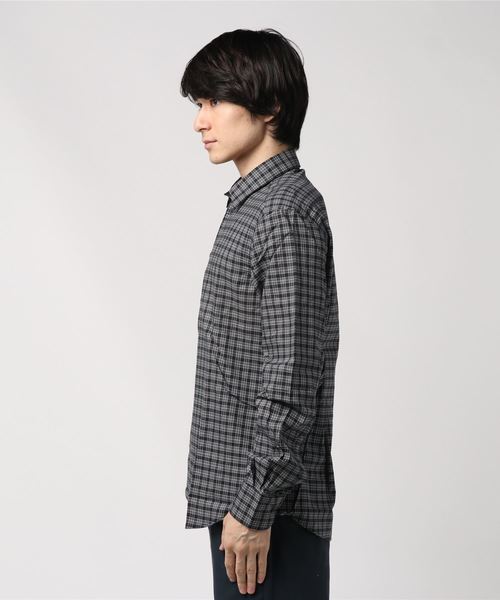 BARENA（バレナ）の「BARENA: チェック シャツ（シャツ/ブラウス・メンズ・ホワイト×ブラック・44/46/48）」の2枚目の写真