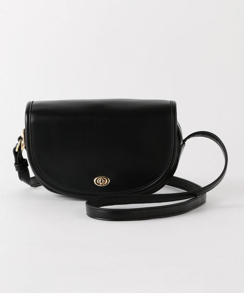 green label relaxing（グリーンレーベルリラクシング）の「FFC ハーフムーンポシェット ◆（ショルダーバッグ・レディース・ブラック/ベージュ/イエロー・FREE）」の4枚目の写真