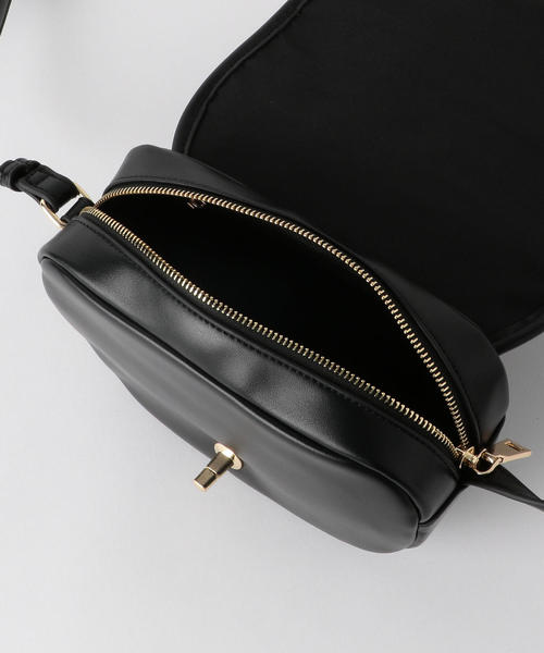 green label relaxing（グリーンレーベルリラクシング）の「FFC ハーフムーンポシェット ◆（ショルダーバッグ・レディース・ブラック/ベージュ/イエロー・FREE）」の11枚目の写真