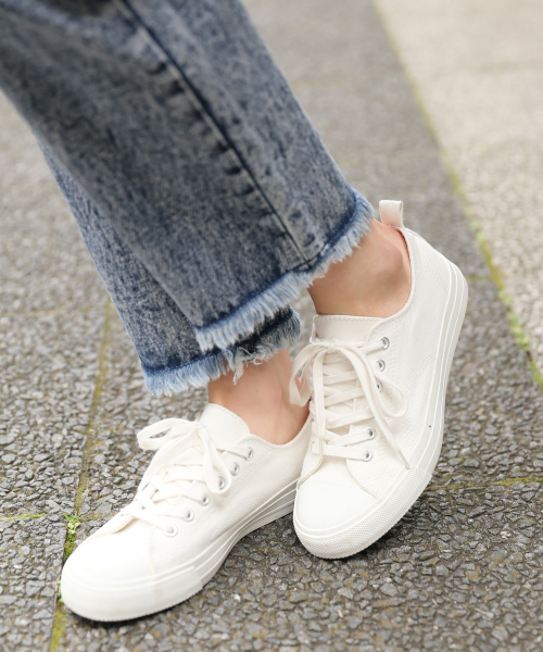 Heather(ヘザー)の「ローカットスニーカー 821933(スニーカー・レディース・ホワイト/ブラック/ベージュ/グレー/イエロー/ブラウン/ピンク/モカ/ピンク系その他/ホワイト系その他・S/M/L/LL)」の21枚目の写真