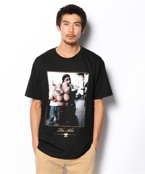 Manhattan Records(マンハッタン レコーズ)の「Rock Smith / The Abbot Tee(Tシャツ/カットソー・メンズ・ホワイト/ブラック・LARGE/X-LARGE/MEDIUM/SMALL)」の1枚目の写真