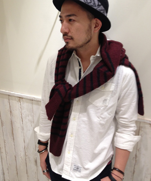 CIAOPANIC TYPY（チャオパニックティピー）の「起毛フランネルシャツ（シャツ/ブラウス・メンズ・オレンジ/ブルー/ホワイト/ブラック/その他20/その他17/アイボリー/マスタード/グレー/ネイビー・MEDIUM/SMALL/LARGE）」の2枚目の写真