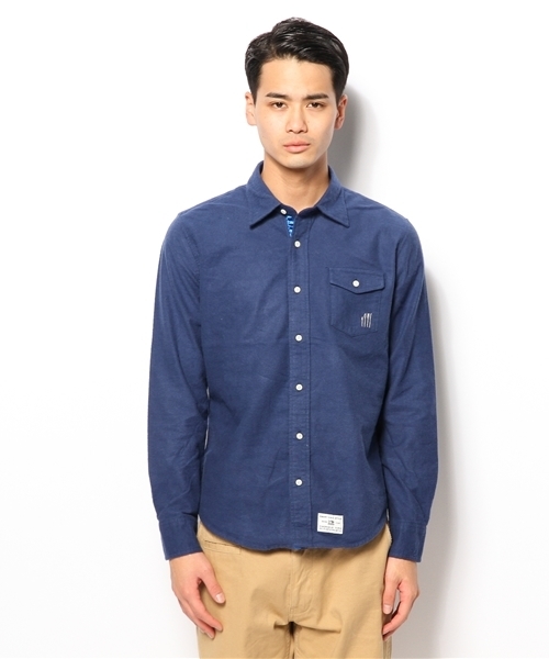 CIAOPANIC TYPY（チャオパニックティピー）の「起毛フランネルシャツ（シャツ/ブラウス・メンズ・オレンジ/ブルー/ホワイト/ブラック/その他20/その他17/アイボリー/マスタード/グレー/ネイビー・MEDIUM/SMALL/LARGE）」の13枚目の写真