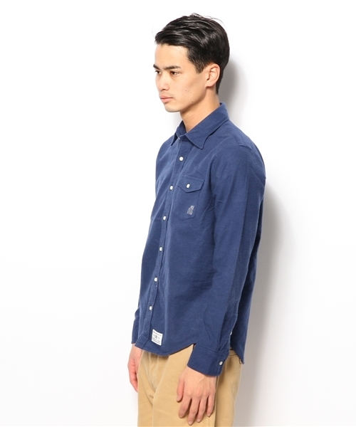 CIAOPANIC TYPY（チャオパニックティピー）の「起毛フランネルシャツ（シャツ/ブラウス・メンズ・オレンジ/ブルー/ホワイト/ブラック/その他20/その他17/アイボリー/マスタード/グレー/ネイビー・MEDIUM/SMALL/LARGE）」の14枚目の写真