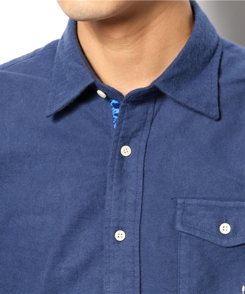 CIAOPANIC TYPY（チャオパニックティピー）の「起毛フランネルシャツ（シャツ/ブラウス・メンズ・オレンジ/ブルー/ホワイト/ブラック/その他20/その他17/アイボリー/マスタード/グレー/ネイビー・MEDIUM/SMALL/LARGE）」の16枚目の写真