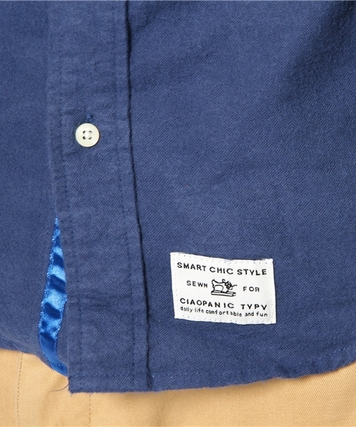 CIAOPANIC TYPY（チャオパニックティピー）の「起毛フランネルシャツ（シャツ/ブラウス・メンズ・オレンジ/ブルー/ホワイト/ブラック/その他20/その他17/アイボリー/マスタード/グレー/ネイビー・MEDIUM/SMALL/LARGE）」の18枚目の写真