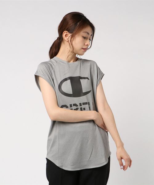 Champion(チャンピオン)の「【Champion/チャンピオン】レディース CPFU Tシャツ(Tシャツ/カットソー・レディース・レッド系その他6/ライトグレー/ダークブルー/グレー/オリーブ・LARGE/MEDIUM)」の3枚目の写真