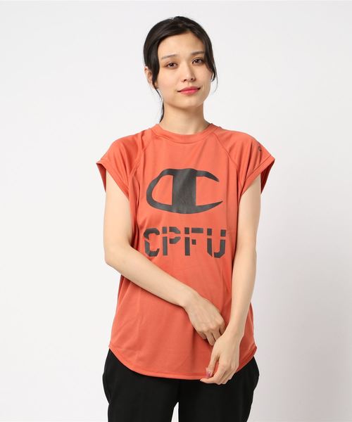 Champion(チャンピオン)の「【Champion/チャンピオン】レディース CPFU Tシャツ(Tシャツ/カットソー・レディース・レッド系その他6/ライトグレー/ダークブルー/グレー/オリーブ・LARGE/MEDIUM)」の5枚目の写真