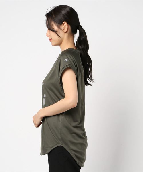 Champion(チャンピオン)の「【Champion/チャンピオン】レディース CPFU Tシャツ(Tシャツ/カットソー・レディース・レッド系その他6/ライトグレー/ダークブルー/グレー/オリーブ・LARGE/MEDIUM)」の6枚目の写真