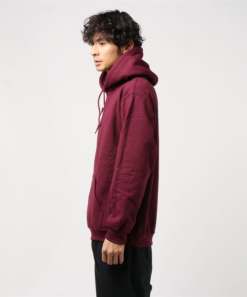 GILDAN（ギルダン）の「GILDAN/ギルダン ビッグシルエットUSAフィットプルオーバーパーカー/フーディー（パーカー・メンズ・ネイビー/ブルー/ワイン/レッド/ホワイト/グレー/オリーブ/ブラック・XL/L/M）」の9枚目の写真