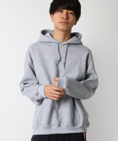 GILDAN（ギルダン）の「GILDAN/ギルダン ビッグシルエットUSAフィットプルオーバーパーカー/フーディー（パーカー・メンズ・ネイビー/ブルー/ワイン/レッド/ホワイト/グレー/オリーブ/ブラック・XL/L/M）」の4枚目の写真