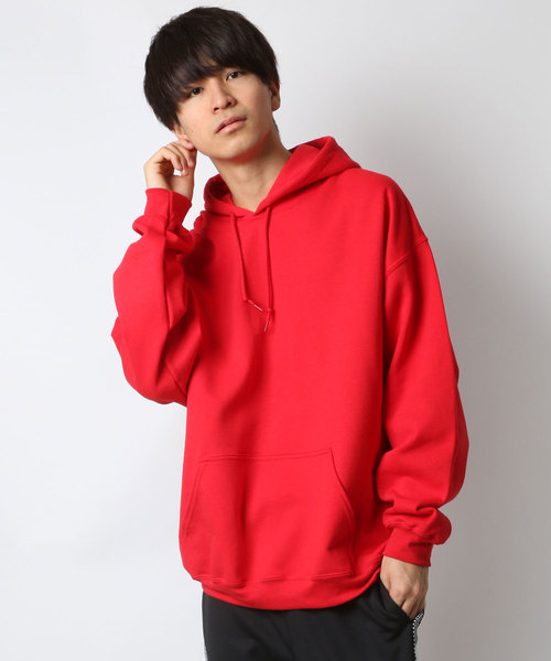 GILDAN（ギルダン）の「GILDAN/ギルダン ビッグシルエットUSAフィットプルオーバーパーカー/フーディー（パーカー・メンズ・ネイビー/ブルー/ワイン/レッド/ホワイト/グレー/オリーブ/ブラック・XL/L/M）」の7枚目の写真