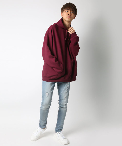 GILDAN（ギルダン）の「GILDAN/ギルダン ビッグシルエットUSAフィットプルオーバーパーカー/フーディー（パーカー・メンズ・ネイビー/ブルー/ワイン/レッド/ホワイト/グレー/オリーブ/ブラック・XL/L/M）」の21枚目の写真