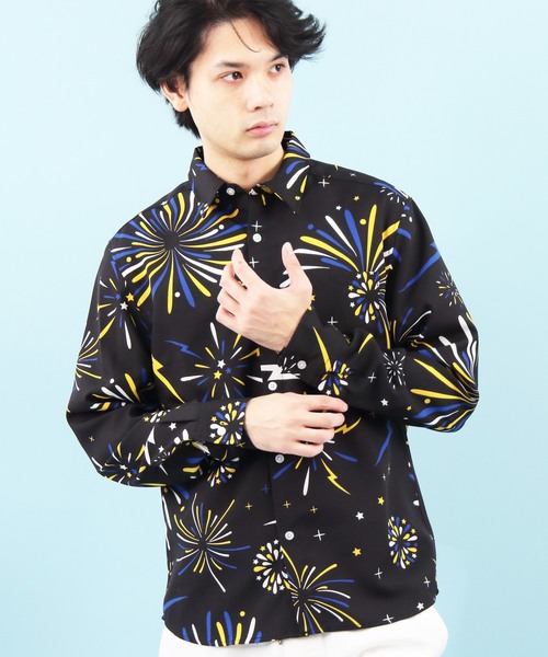 8(eight)（エイト）の「花火柄 長袖シャツ（シャツ/ブラウス