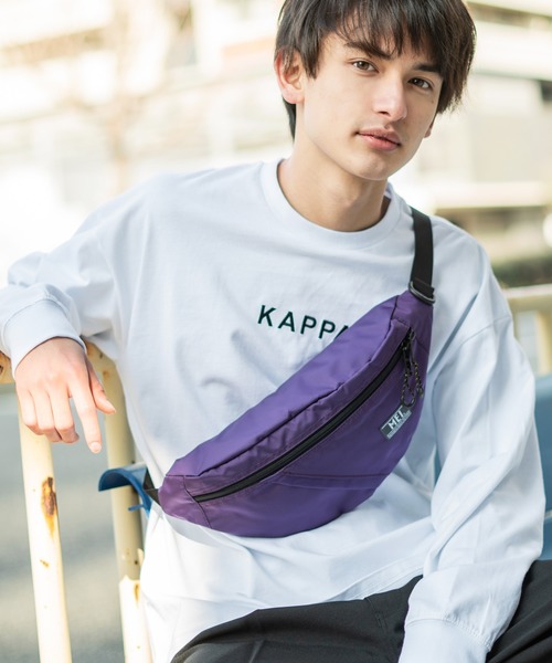 MEI(メイ)の「MEI メイ 20 OLD BASIC BOTTOMLINE ウエストポーチ ボディーバッグ ユニセックス(ボディバッグ/ウエストポーチ・メンズ・パープル/ブルー/ベージュ/オレンジ/ブラック/イエロー/ブラウン/オリーブドラブ/グレー/チャコール/レッド/ネイビー/グリーン/ホワイト/ピンク/ターコイズブルー・FREE)」の13枚目の写真