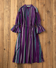 Ne Quittez Pas ヌキテパ の Ne Quittez Pas Multi Stripe Pin Tuck Dress ワンピース Wear